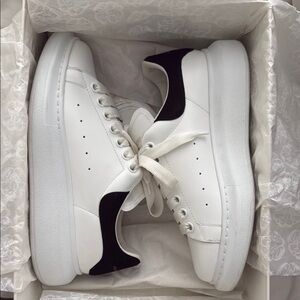 Alexander McQueen White and Black Sneakers